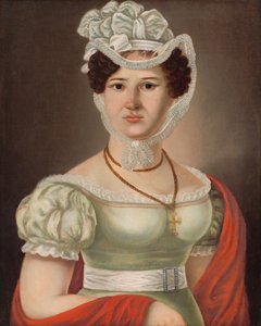 Ritratto di una giovane donna - p. Maléterová da János  Rombauer